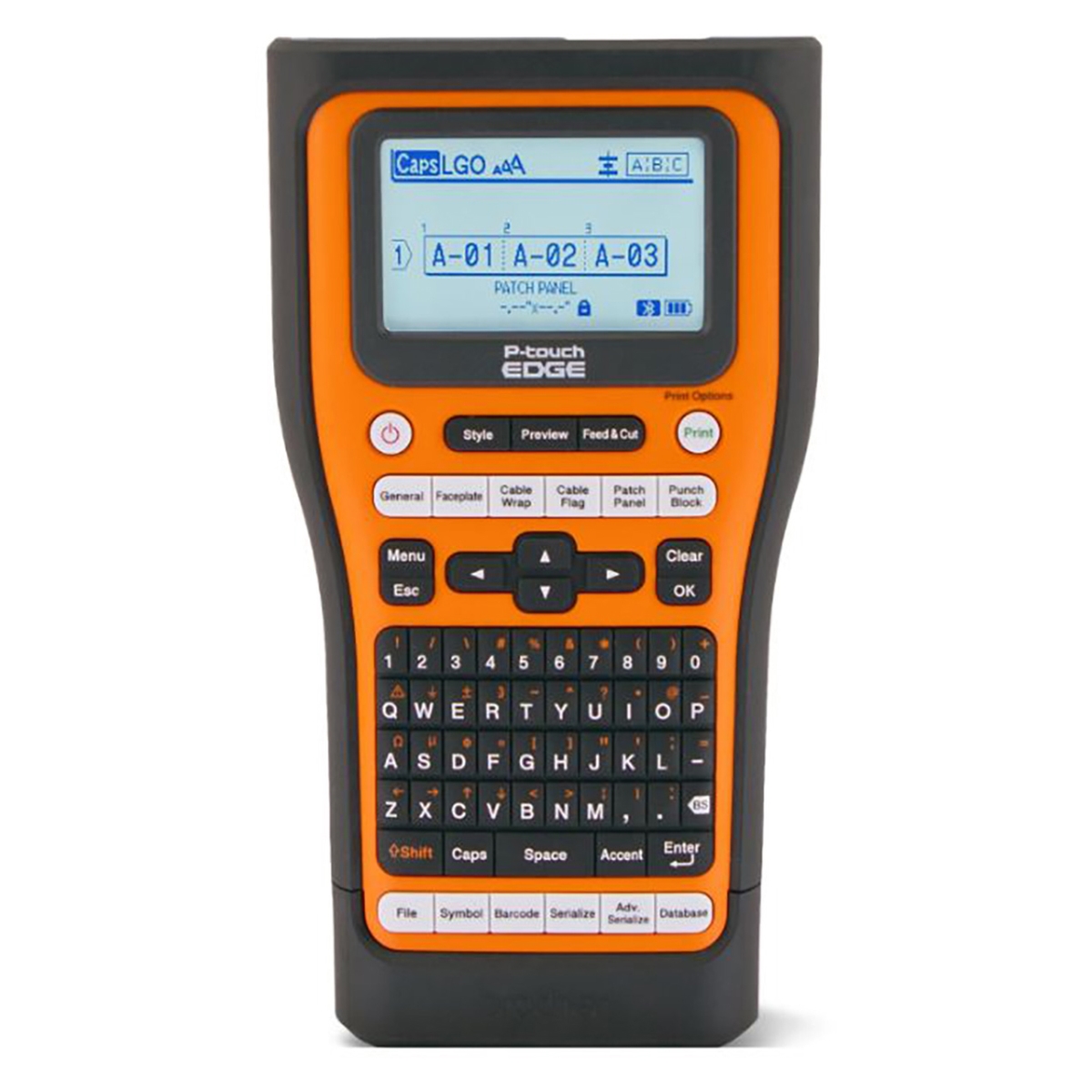BRO-PTE560BTVP P-Touch EDGE Wireless Industrial Handheld Labeling Tool with USB-C & Bluetooth Connectivity