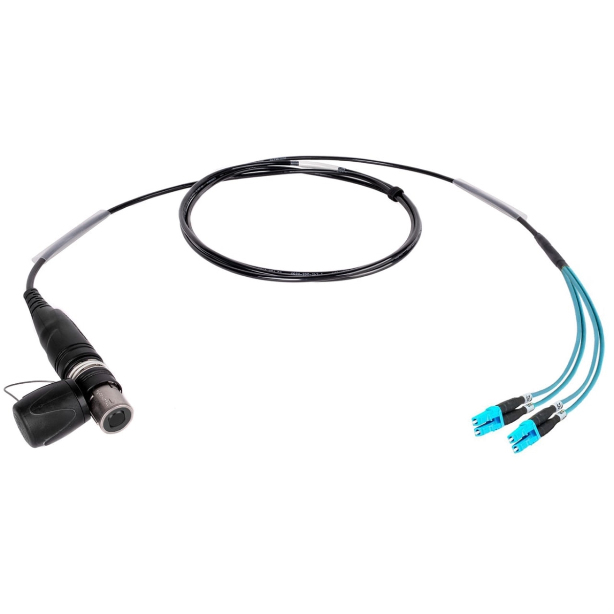 HF-OC4M-LC-0010 OpticalCon Quad to Quad LC Multimode Fiber Optic Breakout Cable - 10 ft. - NKO4M-LC-A-0