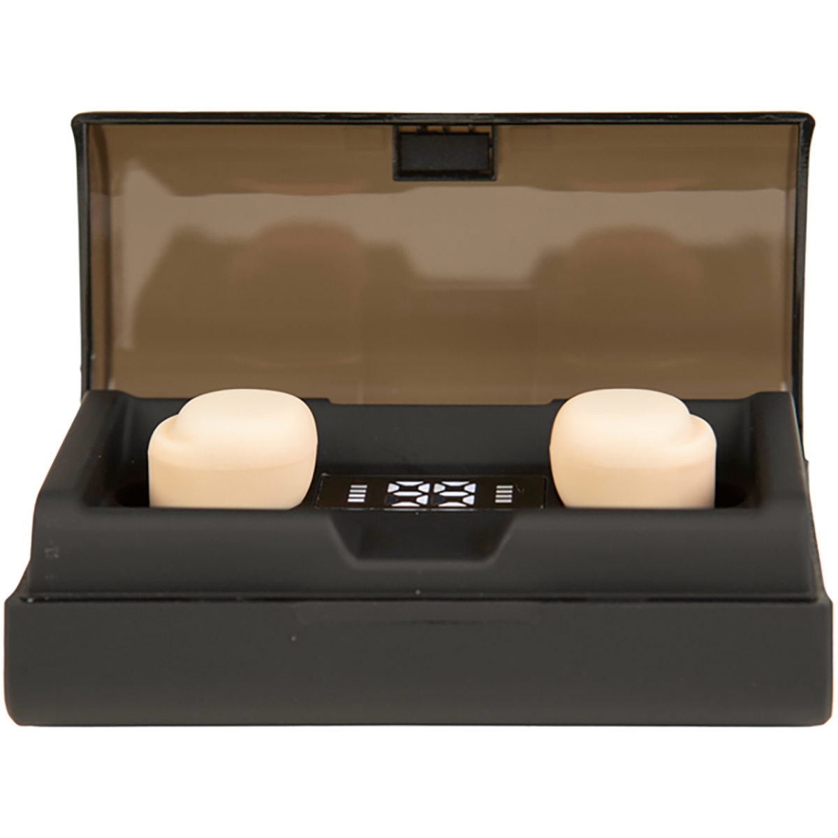 HTE-HTMSCCL Microsone Earbuds with OLED Charging Case - Light Skin Tone - Set of 2