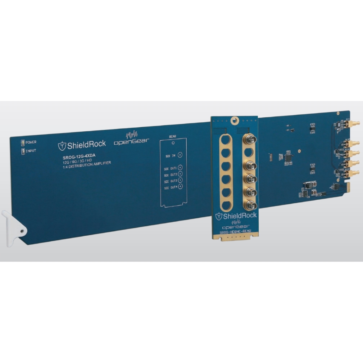 SRK-SROG12G4XDA OpenGear 12G-SDI 1x4 Reclocking Distribution Amplifier with Rear Module