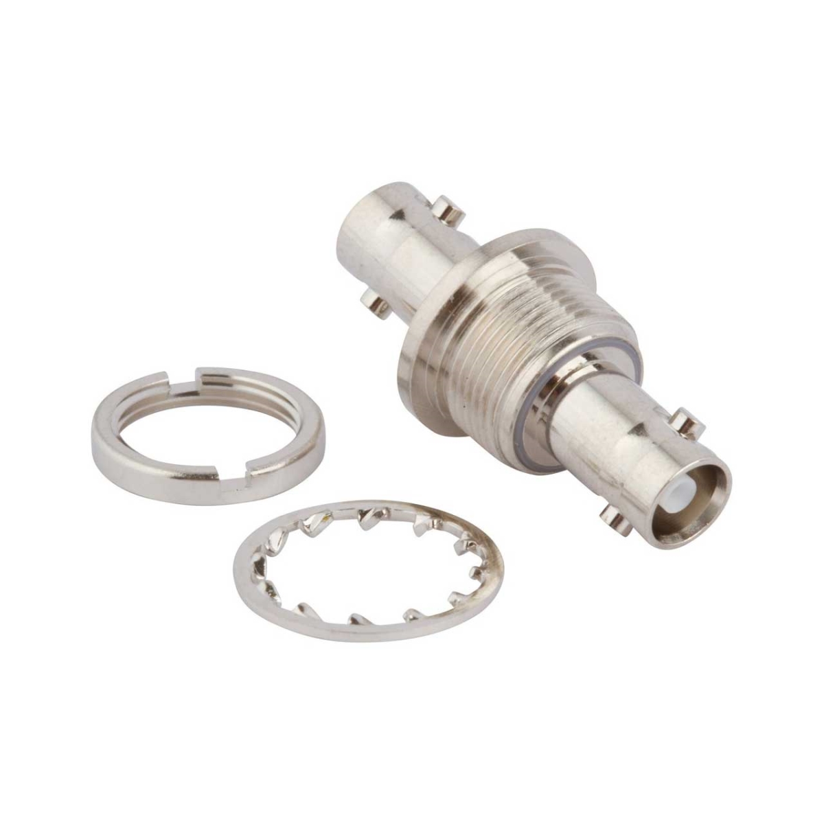 034-1110-12G HD-BNC Jack to HD-BNC Jack Isolated Bulkhead Adapter - 12G Optimized 75 Ohm