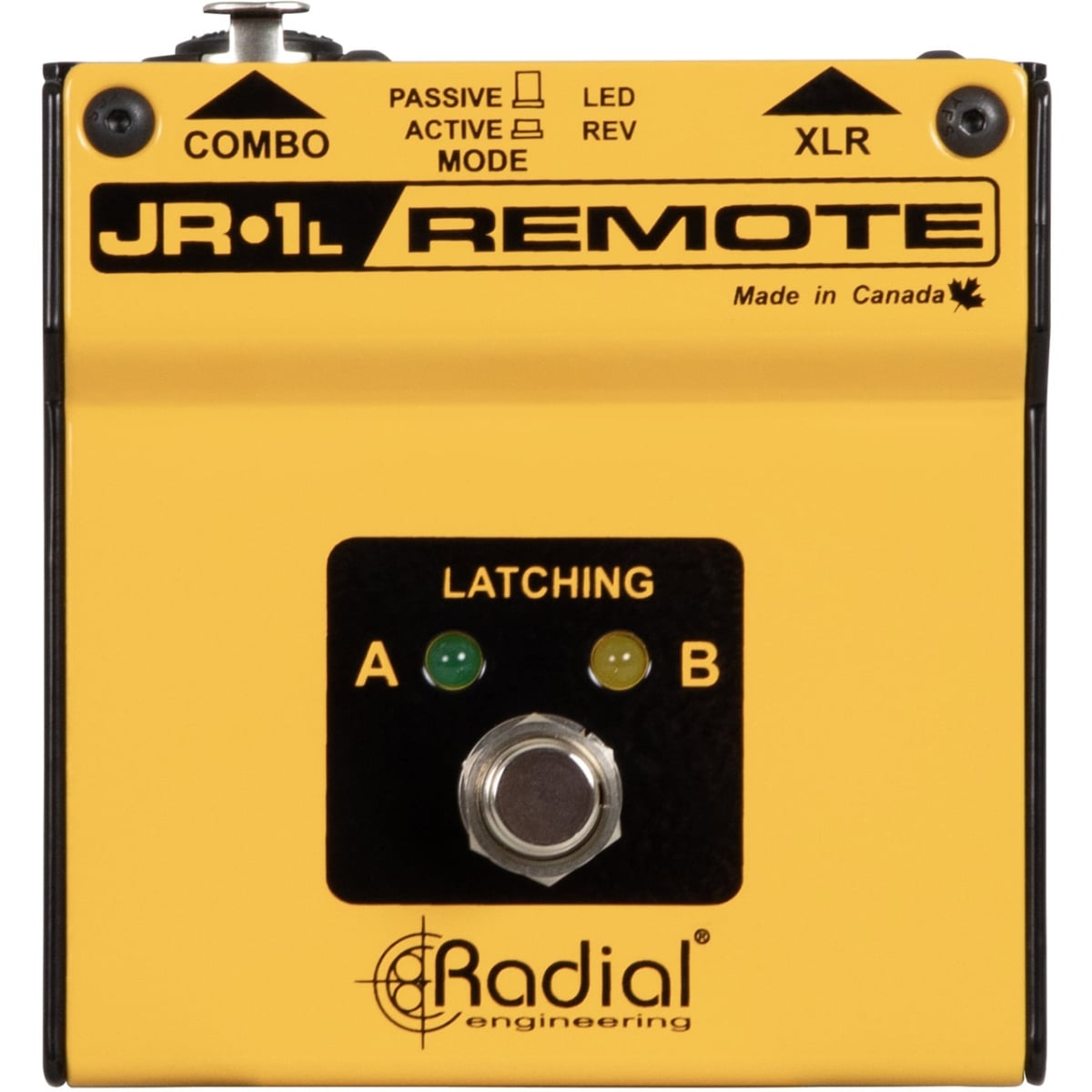 RAD-JR1-L Latching Footswitch with Active or Passive Circuit Selector