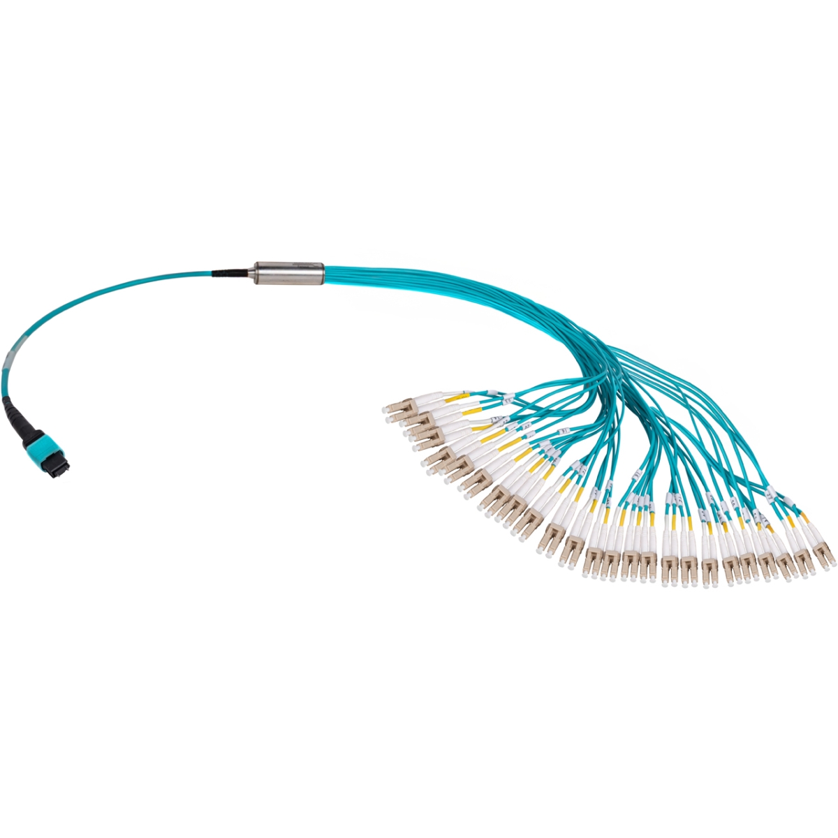 CMX-MTP48MMLC03 PC Male to 48 LC PC Duplex OM3 Multimode Fiber Breakout Cable - 3 ft.