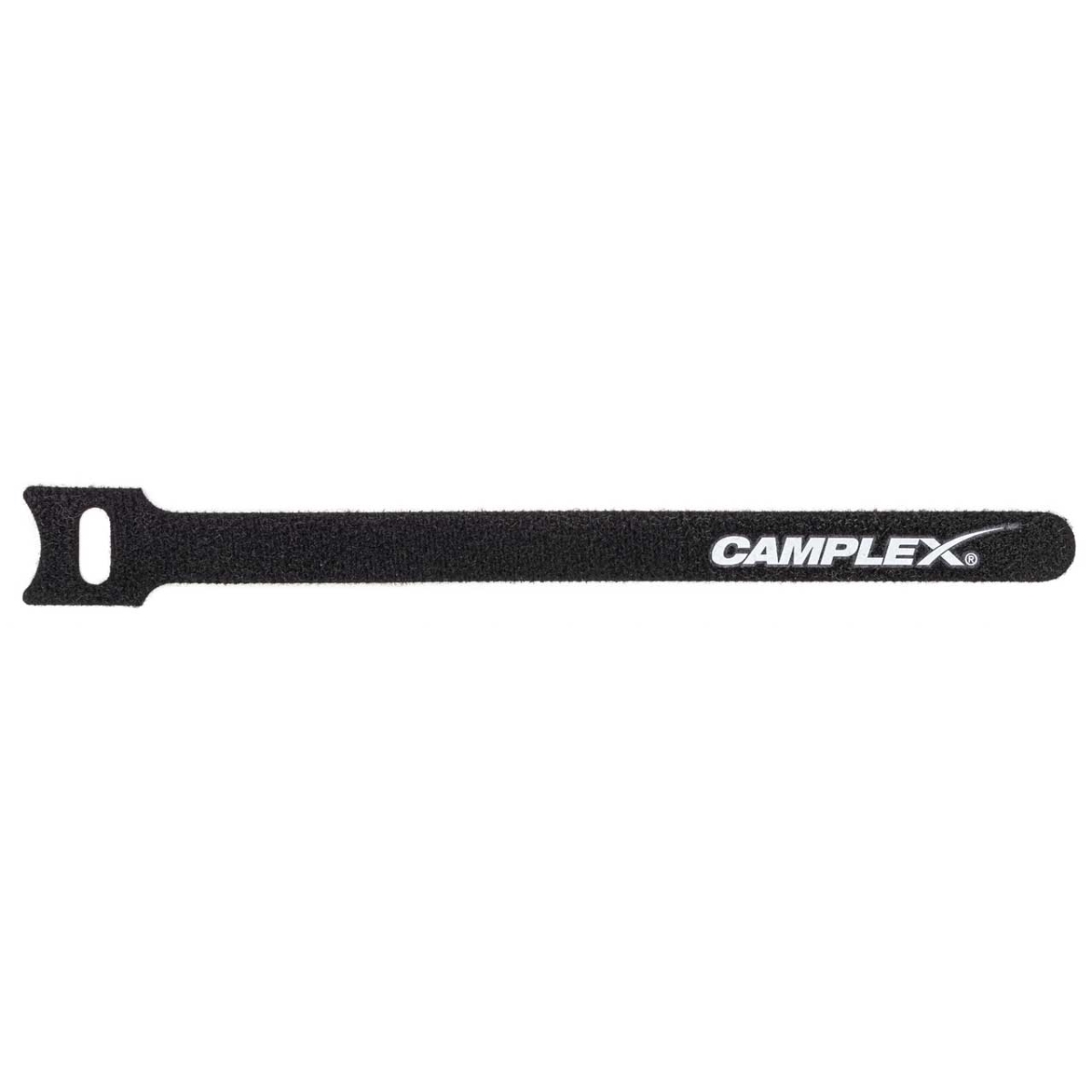 CMX-HKNLP-250PK Hook & Loop Cable Wrap - 12 x 180 mm Black with White Logo - Pack of 250