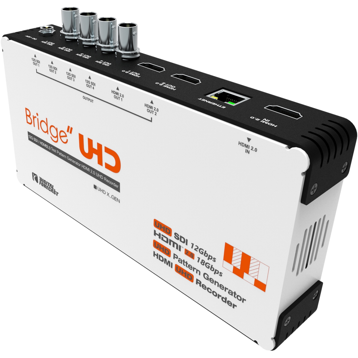 DFUHDXGEN Digital Forecast UHD X Bridge UHD 12GSDI  HDMI 20 UHD Test Pattern Generator  UHD Recorder