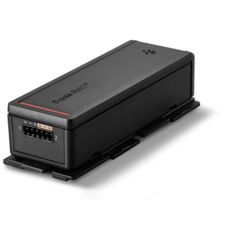 ADN-AVIO-A2OUTEB 2-Channel Dante AVIO Install Analog Output Adapter for Pro AV Setups - 6-pin Euroblock Terminals