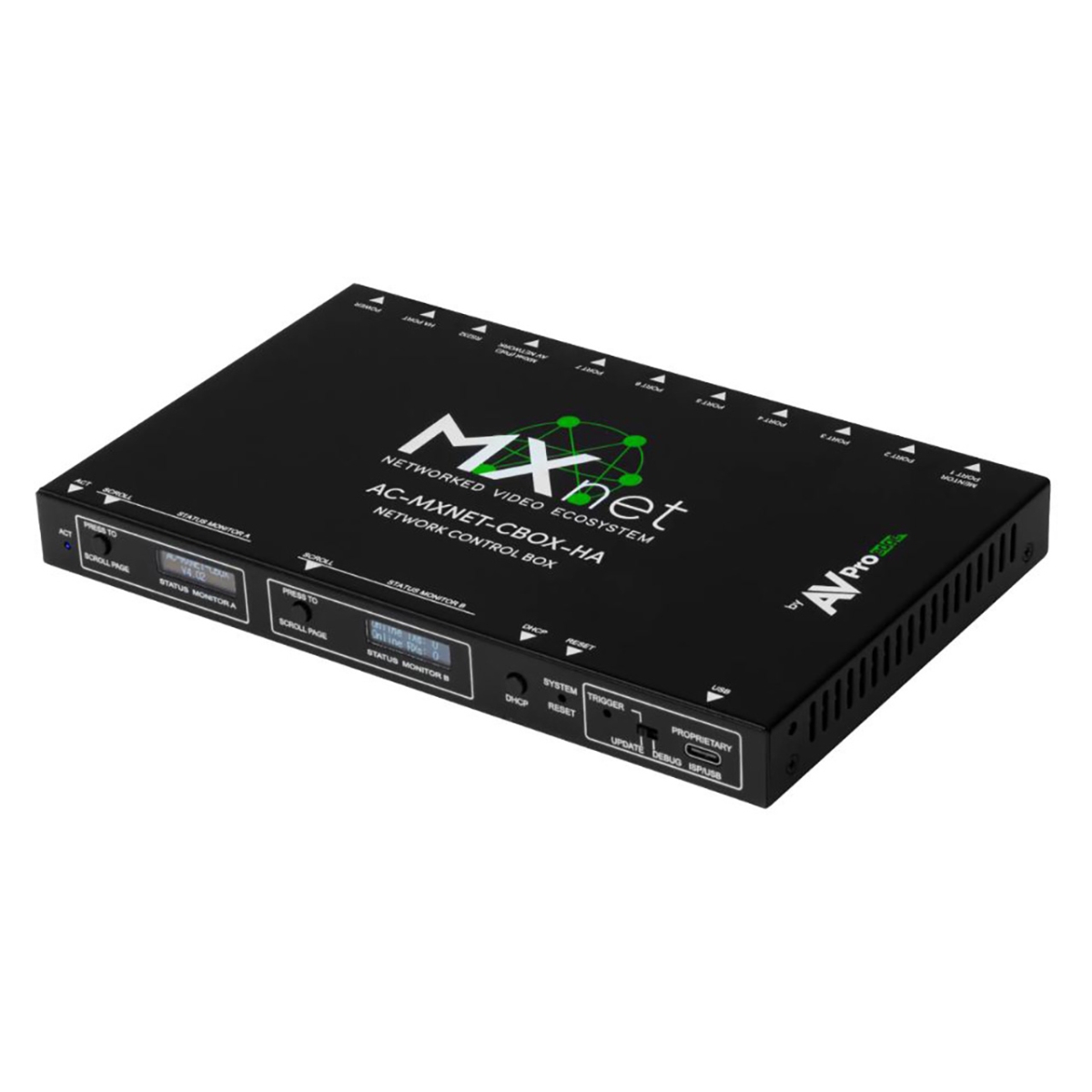 AC-MXNET-CBOX-HA Control Box for MXNET System - Eight Female RJ-45 with One PoE