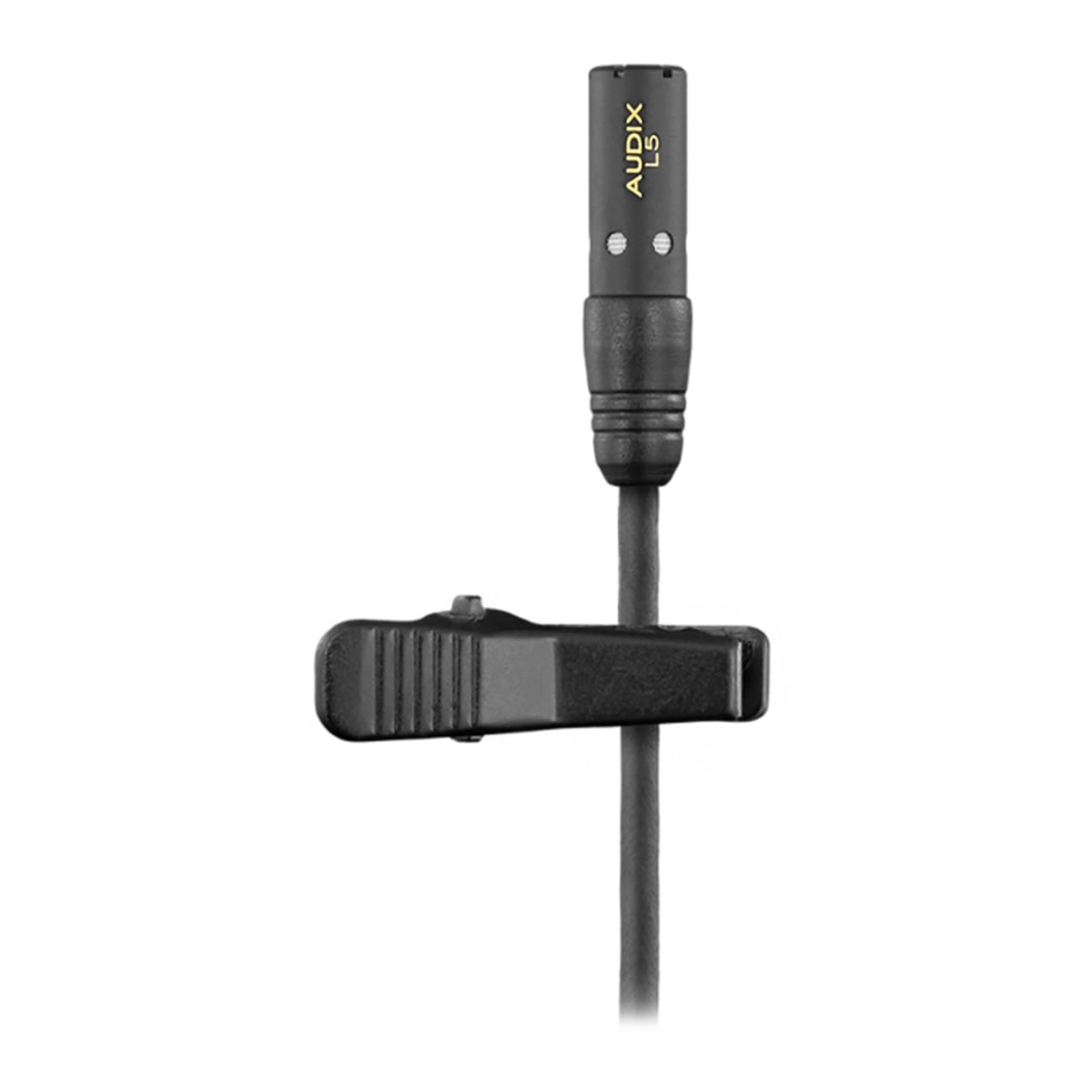 AUD-L5O Omnidirectional Micro Lavalier Condenser Microphone with 3 Pin Mini-XLR Connector - 3 ft.