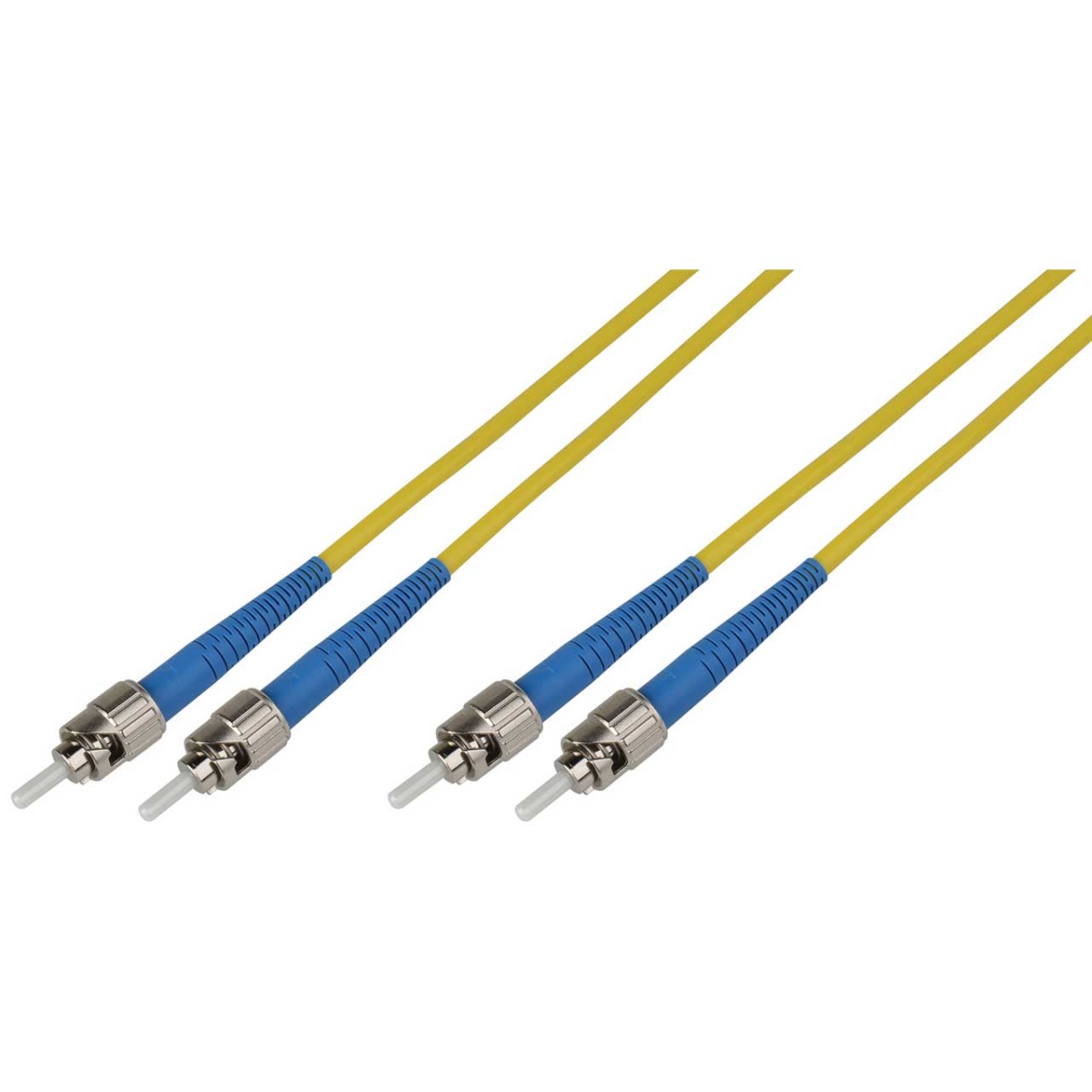 PSMD9-ST-ST-033 33 m 9u & 125u Plenum Fiber Optic Patch Cable Single Mode Duplex ST to ST - Yellow