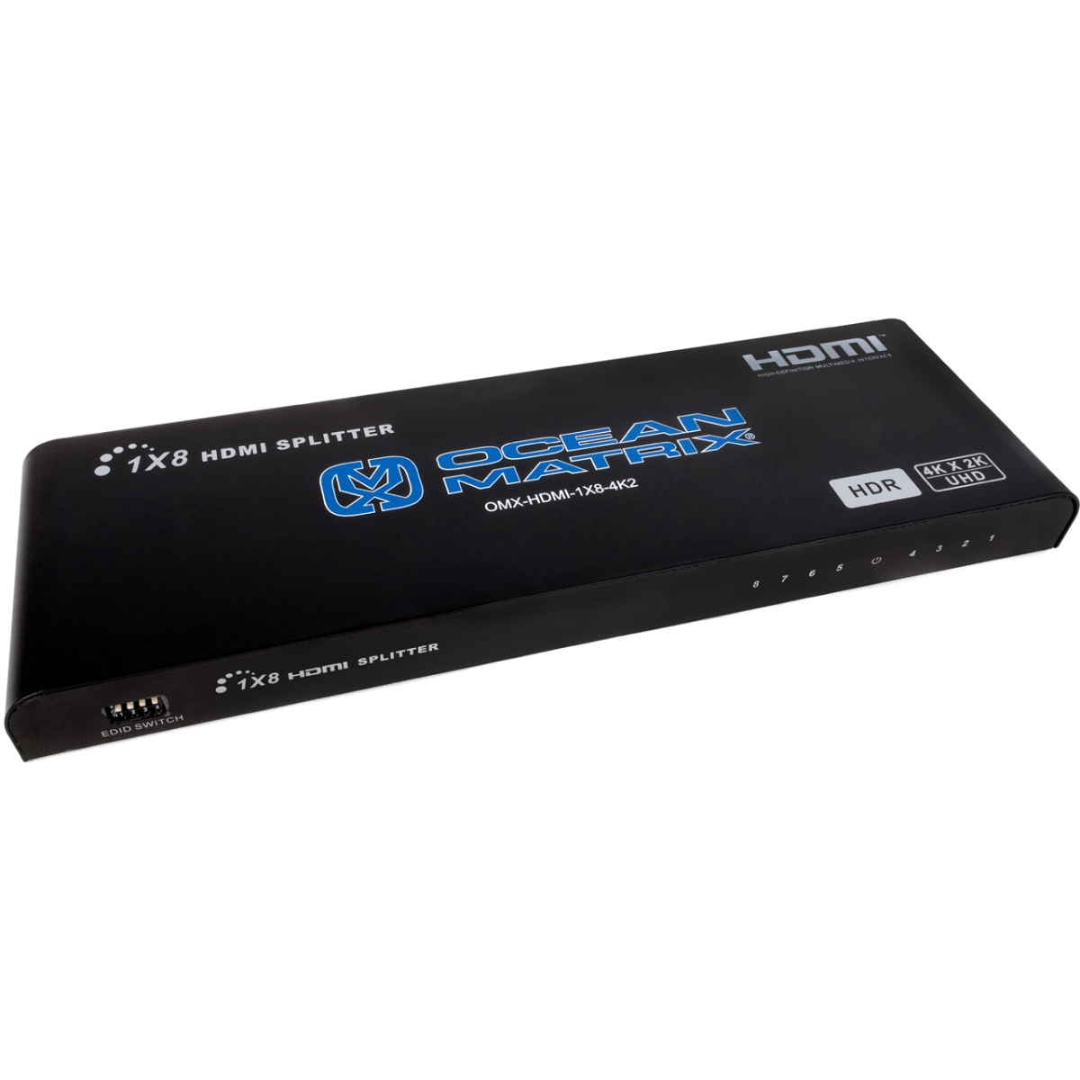 OMX-HDMI-1X8-4K2 4k UHD 1x 8 HDMI 2.0 Splitter & Distribution Amplifier with EDID
