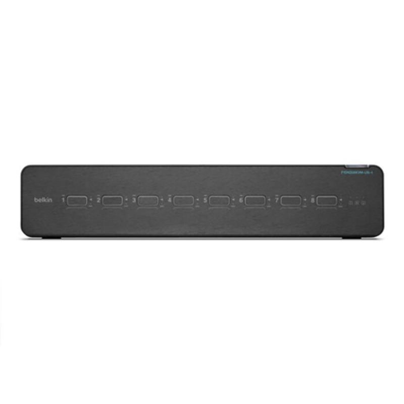 BKN-F1DN208KVMUN Universal 2nd Gen Secure KVM Switch - 8-Port Dual Head with CAC & 4Kat 60Hz Support - TAA Compliant