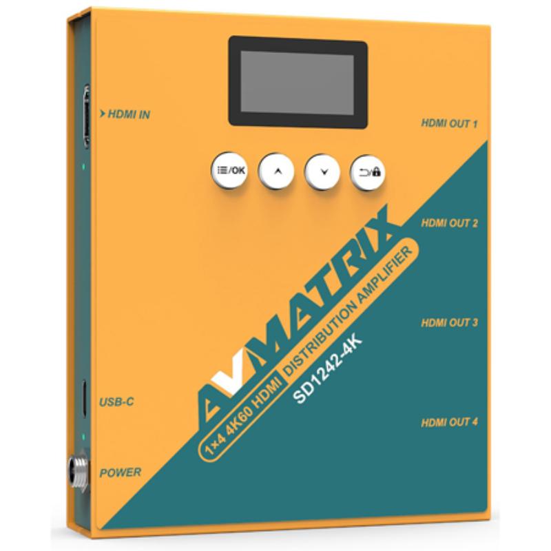 AVMX-SD1242-4K 1x4 4K60 HDMI 2.0 Distribution Amplifier