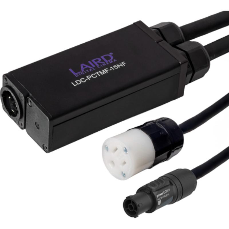 LDC-PCTMF-15NF Power Distribution Box - Neutrik PowerCON TRUE1 Male to One - 1 TRUE1 Female & One - 1 Edison Female