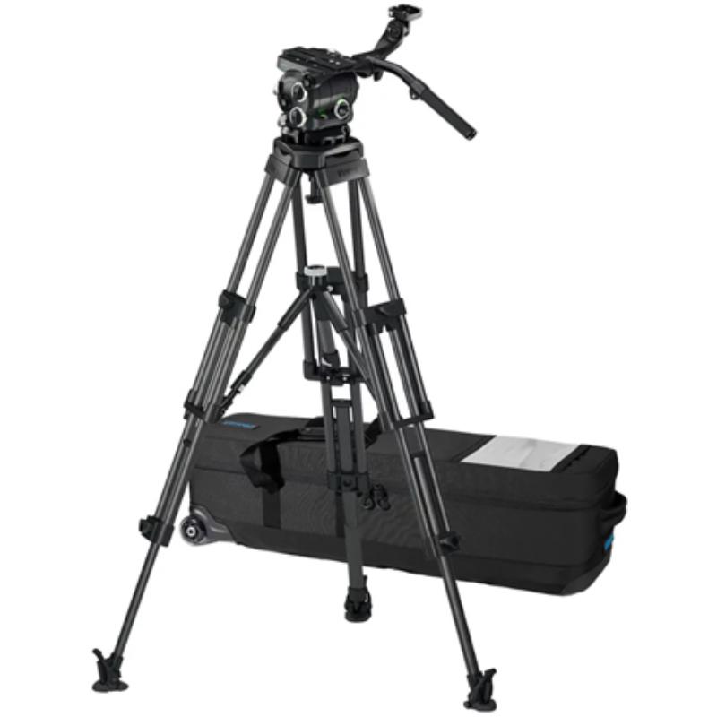 VIN-VB360-CP2M 2-Stage Carbon Fiber Tripod System with Versine 360 Fluid Head, Telescopic Pan Bar & Soft Case