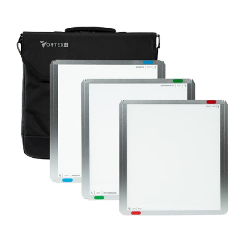 CRM-V-4-LENS-KIT Lens Kit for Vortex4 LED Light Panel with Narrow Intermediate & Wide Lens with Carry Bag