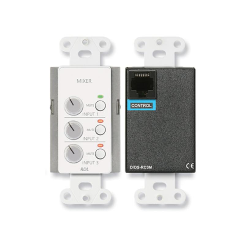 RDL-DB-RC3M Remote Audio Mixing Control with Muting - Black