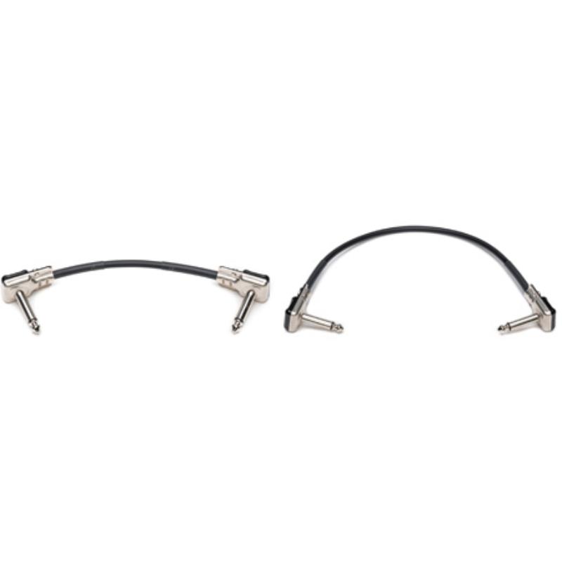 SES-PBPK-07 Pedal Board Cable Pack with Right Angle Pancake Style Connectors - 3 Each - 6-12 in.