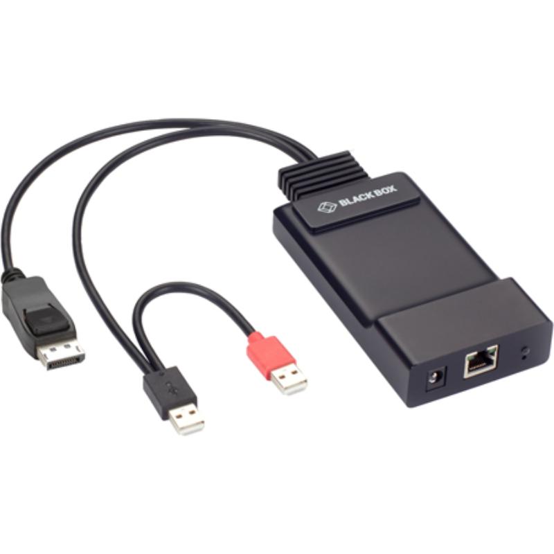 Black Box BBX-EMD200DP-T EMD200DP-T Emerald ZeroU KVM-Over-IP Transmitter - Single-Monitor, HD & Embedded DisplayPort Audio Support