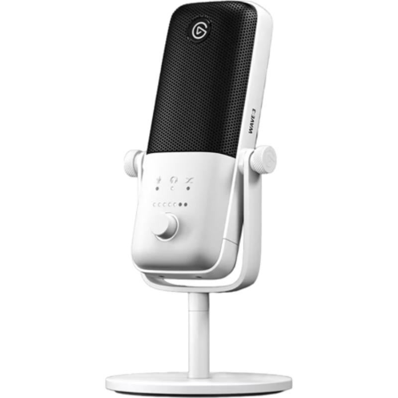 EGO-WAVE-3-W Premium Cardioid Condenser USB-C Microphone & Digital Mixing Solution - White
