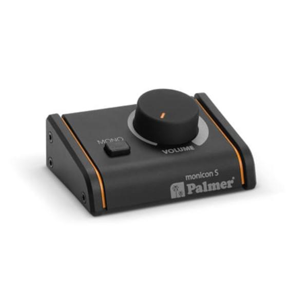 PLMMONICONSG2 Passive Monitor Volume Controller with Two Unbalanced RCA Sockets  MONO Switch  Black
