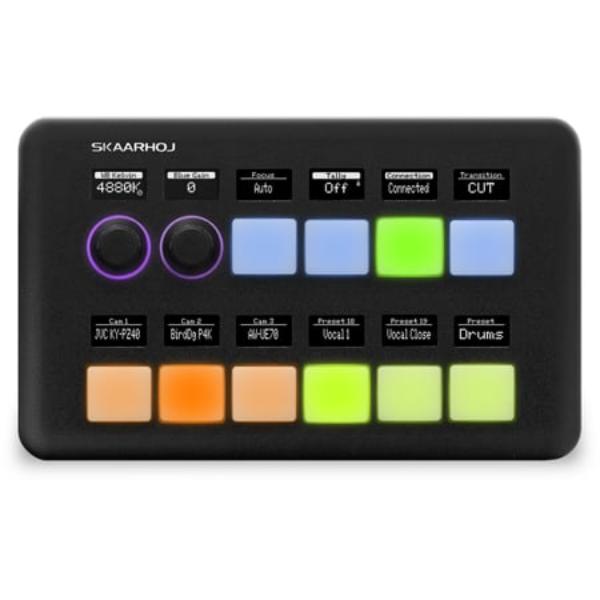 SKA-QUICKPADV2BK Universal Compact IP Desktop Controller & Link IO Platform with Ten Four-Way Buttons - Black