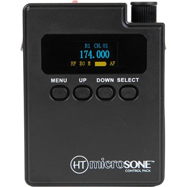 HTE-HTCONTROL Microsone Control Pack Transceiver with OLED Display - 174 - 217MHz & 470 - 608MHz