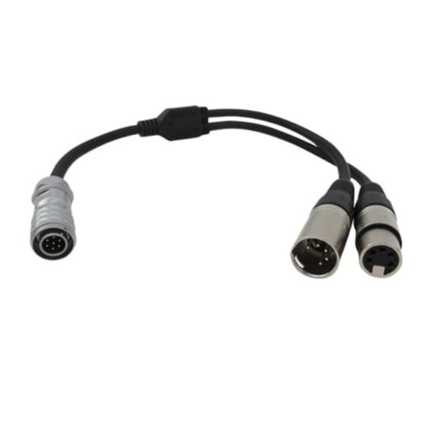 CRM-U-DMX-Y Micro DMX Adapter Y Cable with 5-Pin XLR Connectors for Micro Fixtures