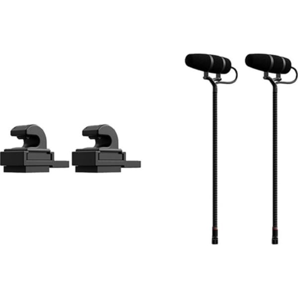 DPA-4099DP1101A Core Plus IP58 Microlock Supercardioid Instrument Mic Stereo System with Two Mics & Clips for Accordion - Loud SPL