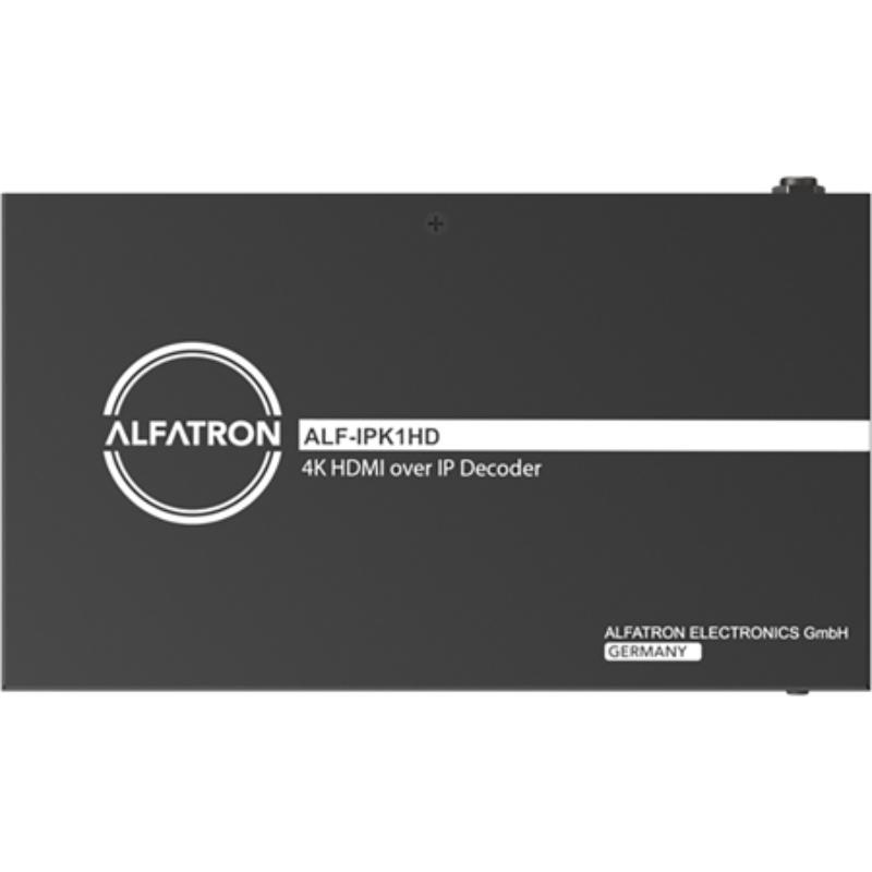 ALF-IPK1HD H.264 & H.265 4K30 Networked AV Over IP Decoder with MPEG4-AAC & LPCM Stereo Audio