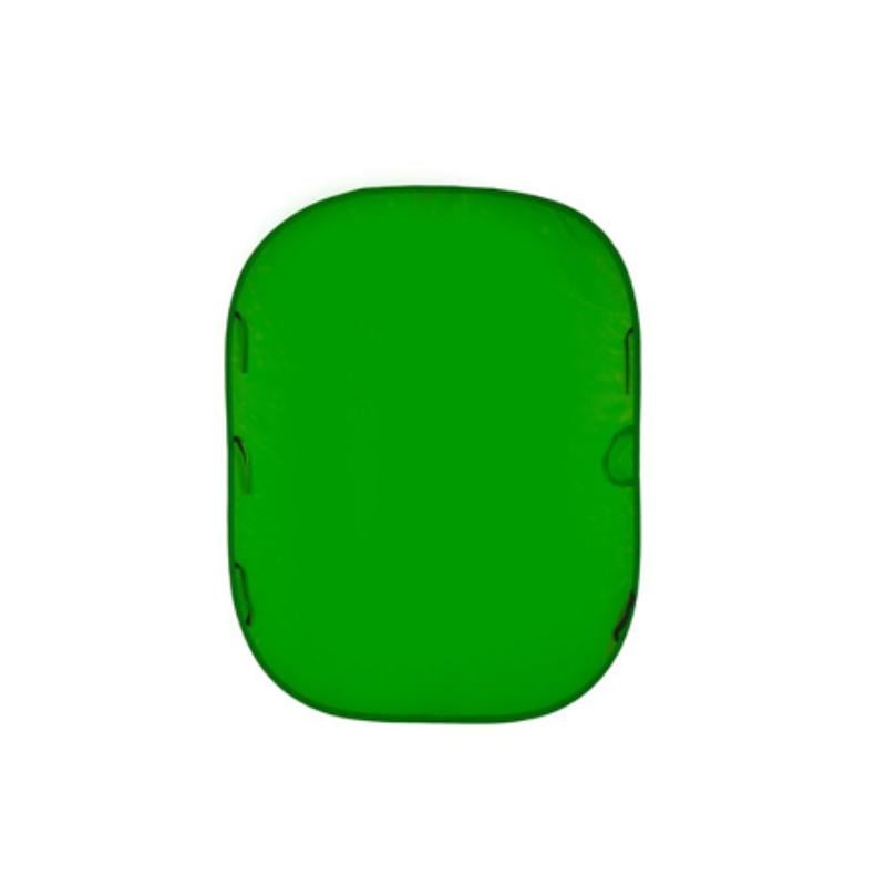 MAN-LC5981 Double-Sided Collapsible Chroma Key Background - 5.9 x 6.8 ft. - Green