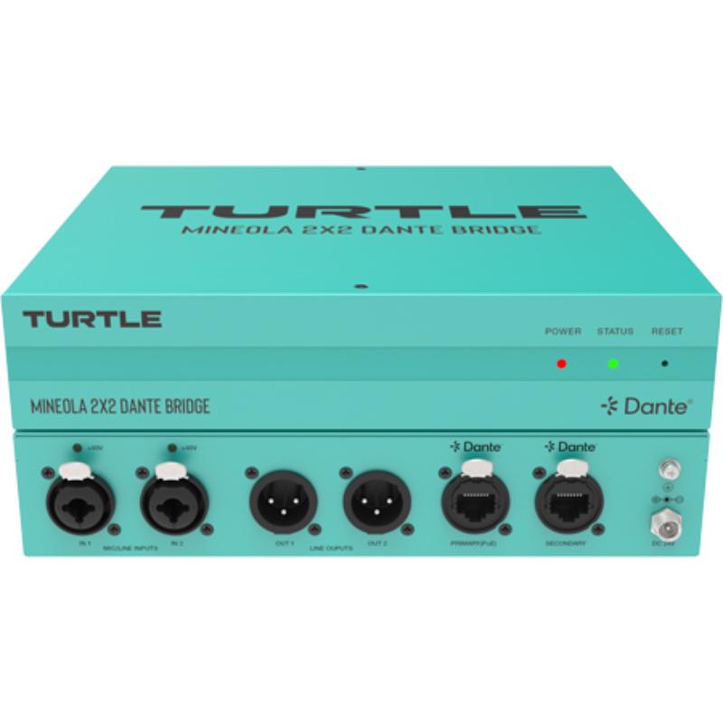 TAV-MINEOLA2XLR Mineola 2x2 Dante Audio Bridge - 2x XLR Inputs & 2x XLR Outputs with 48V Phantom Power