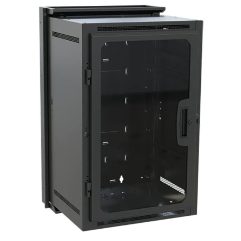 Products MAP-DWR-18-17PD DWR Series 18RU & 17 in. Deep Pivoting Wall Rack - Black