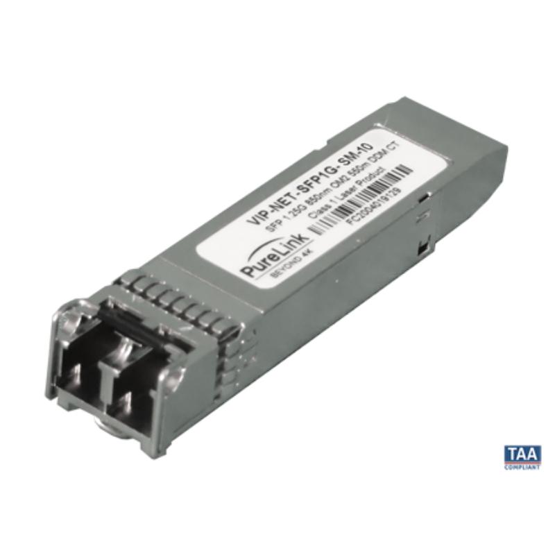 PLK-SFP-1G-SM-10 PureStream SFP 1G SingleMode Module with Duplex LC Connector for VIP 1G Media Hubs