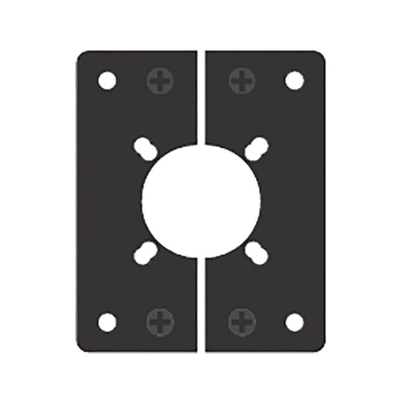 AVP-MB8SP-RM01 Split Mounting Plate for Select Lemo & Canare SMPTE Fiber Connectors