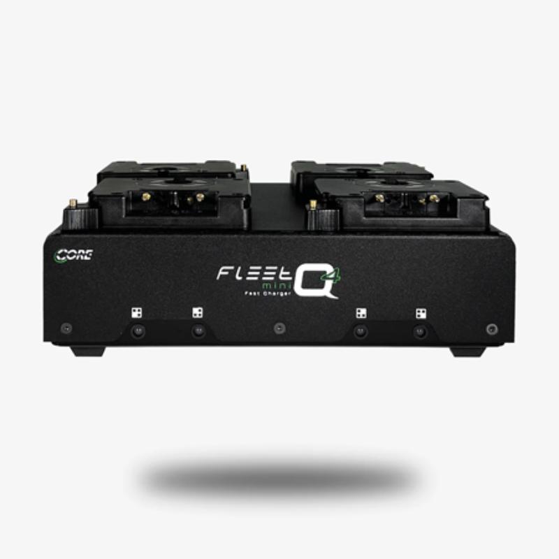 CSW-FLEET-Q4SMIN Four-Position Mini Rapid Charger with 3A Charge Output per Channel & V-Mount