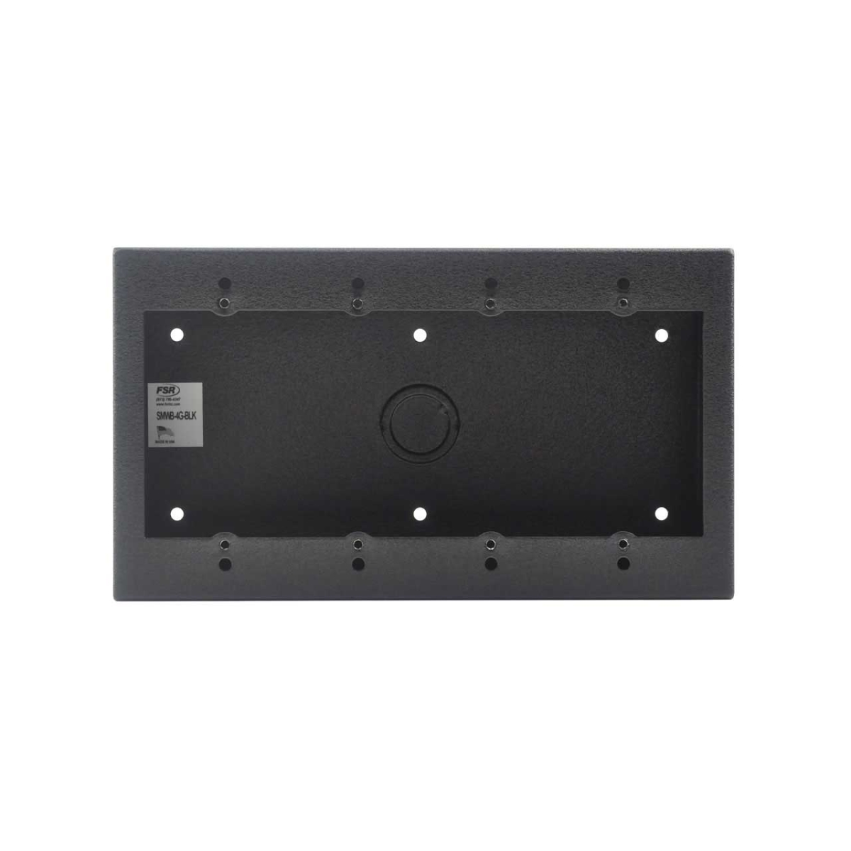 -SMWB-4G-BLK 4-Gang Surface Mount Wall Box - Black