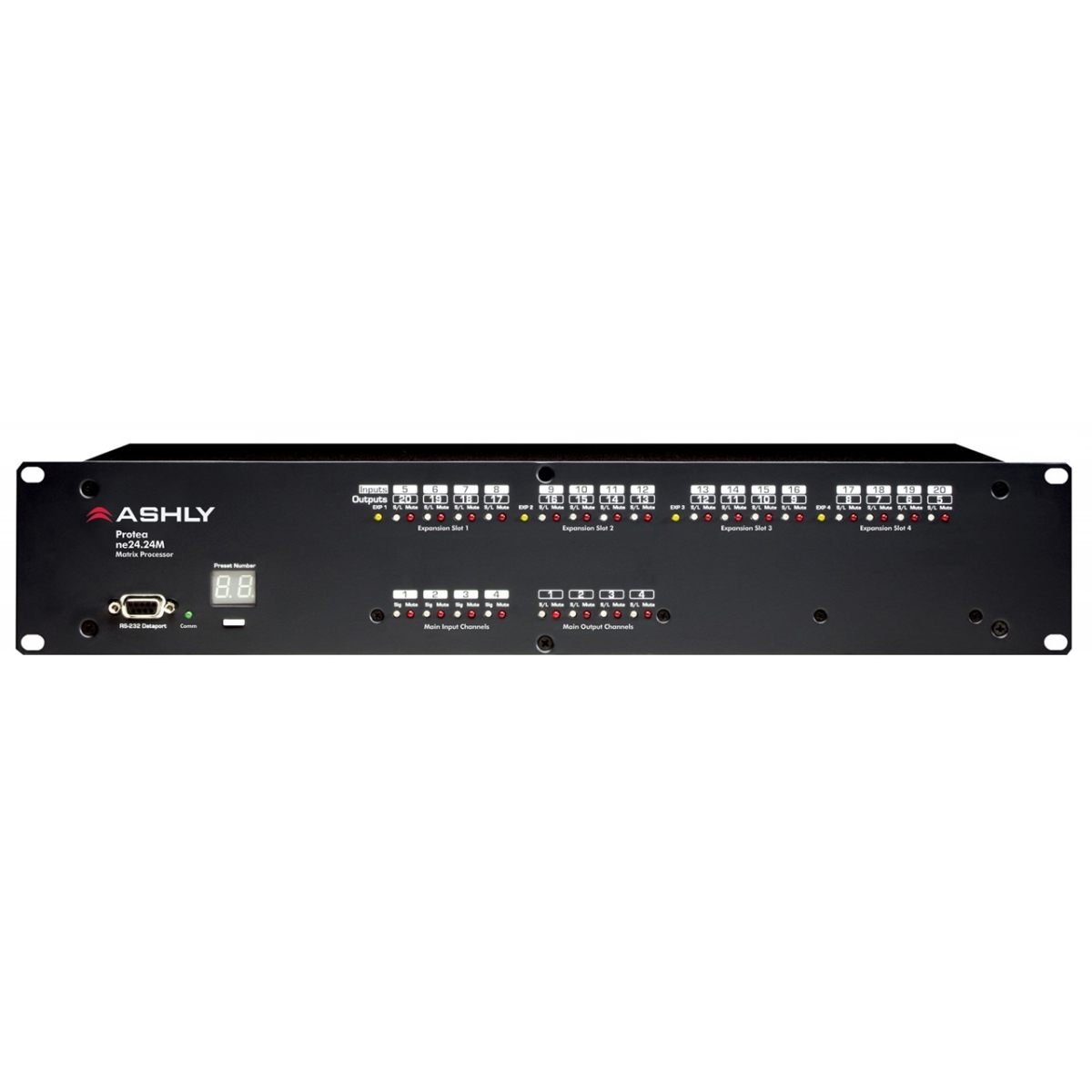 ASH-NE2424M-4X4 Protea Network-Enabled Audio Matrix Processor with Protea DSP - 4 In & 4 Out