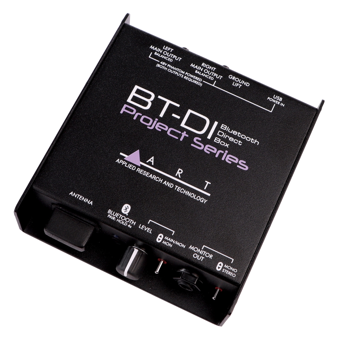 ART-BT-DI Project Series Bluetooth 5.0 Direct Box for Mixers, PA Systems & Audio Interfaces - 100 ft. Range
