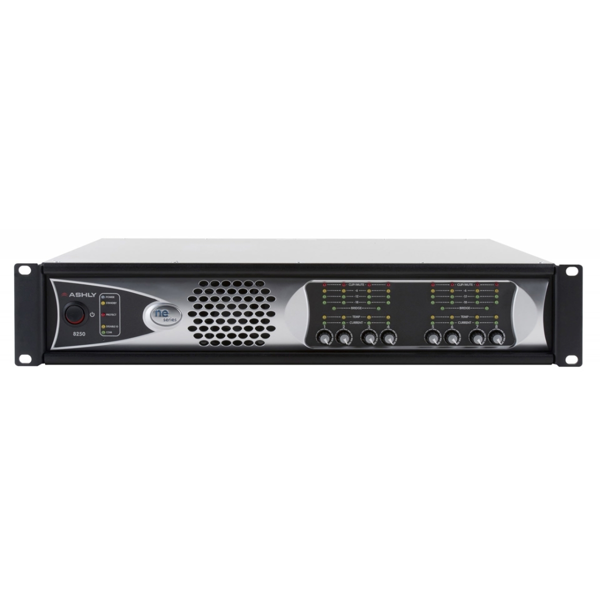ASH-NE8250-70PE Eight-Channel 250W 70V Network-Enabled Power Amplifier with Protea DSP