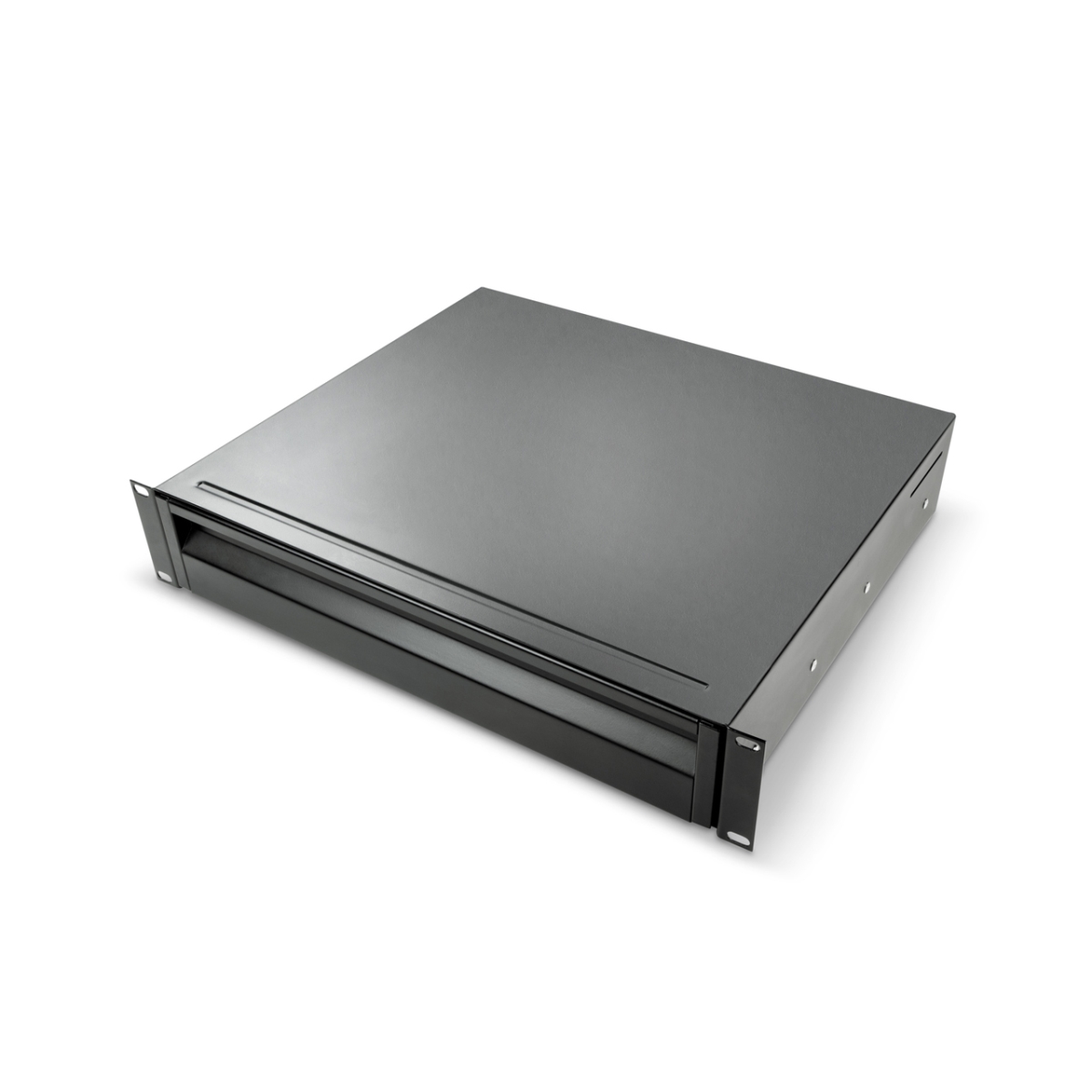 ADH-AH-874E02 19 in. Ergo Series 2 RU Steel Rack Drawer with Snap-Lock Function - 22 lbs Capacity - Black