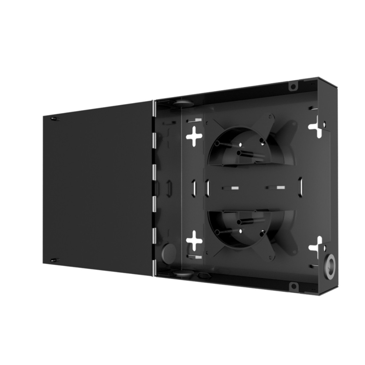 SSFSWMSOLIDNL-E1 Extra Small Fiber Optic Wall Mount Enclosure - Fits One LGX Adapter Plate