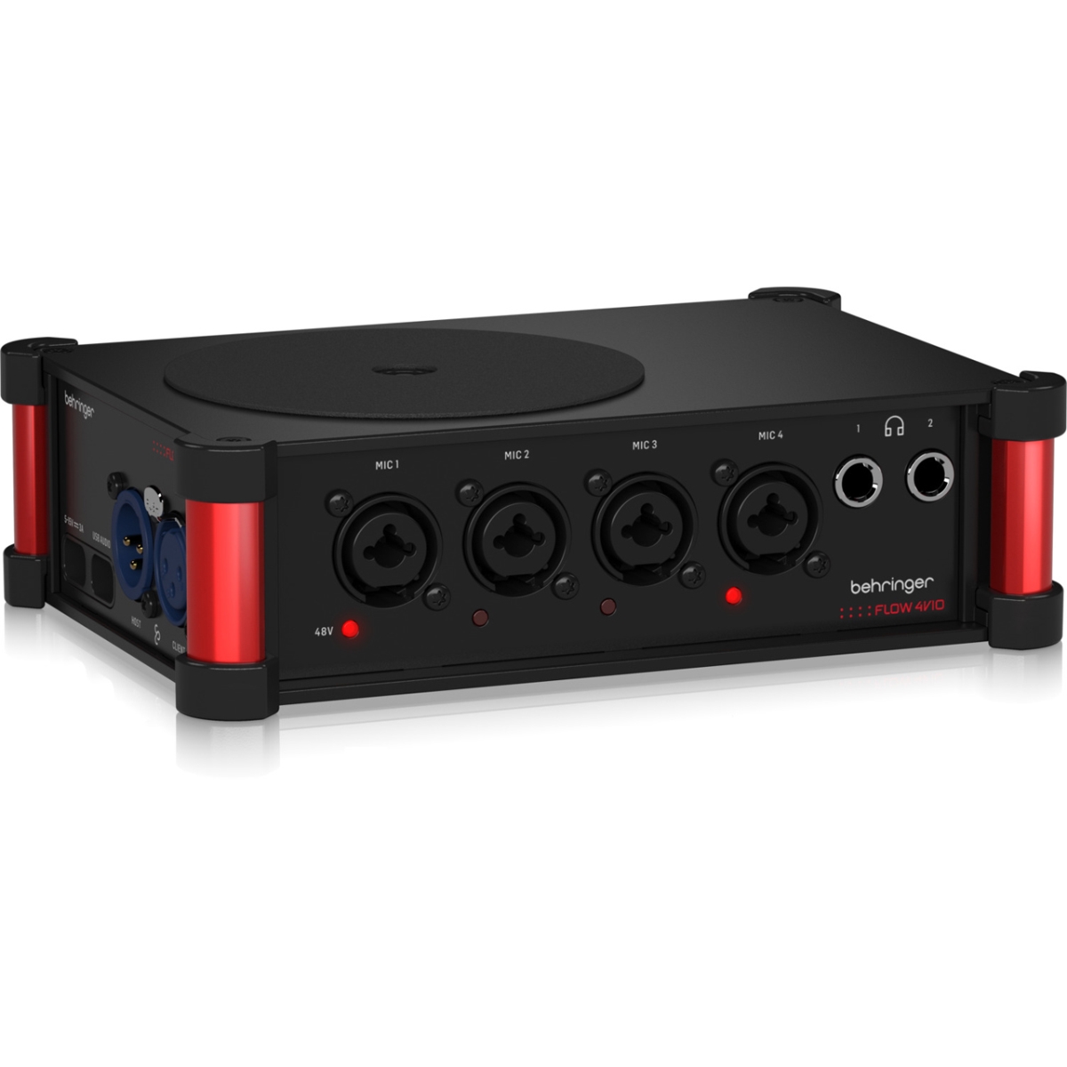 BEH-FLOW-4VIO Stage Connect I-O Extender for Flow 4V Mixer - Four Dual-Stage Mic Preamps & 32-Bit Float Recording