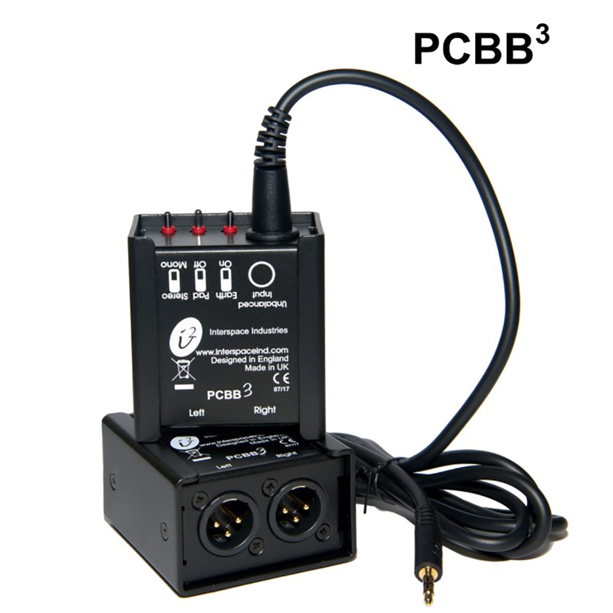 Interspace Industries INTI-PCBB3 PC Balance Box with Passive Balancing & Hum Eliminator Jack I-P
