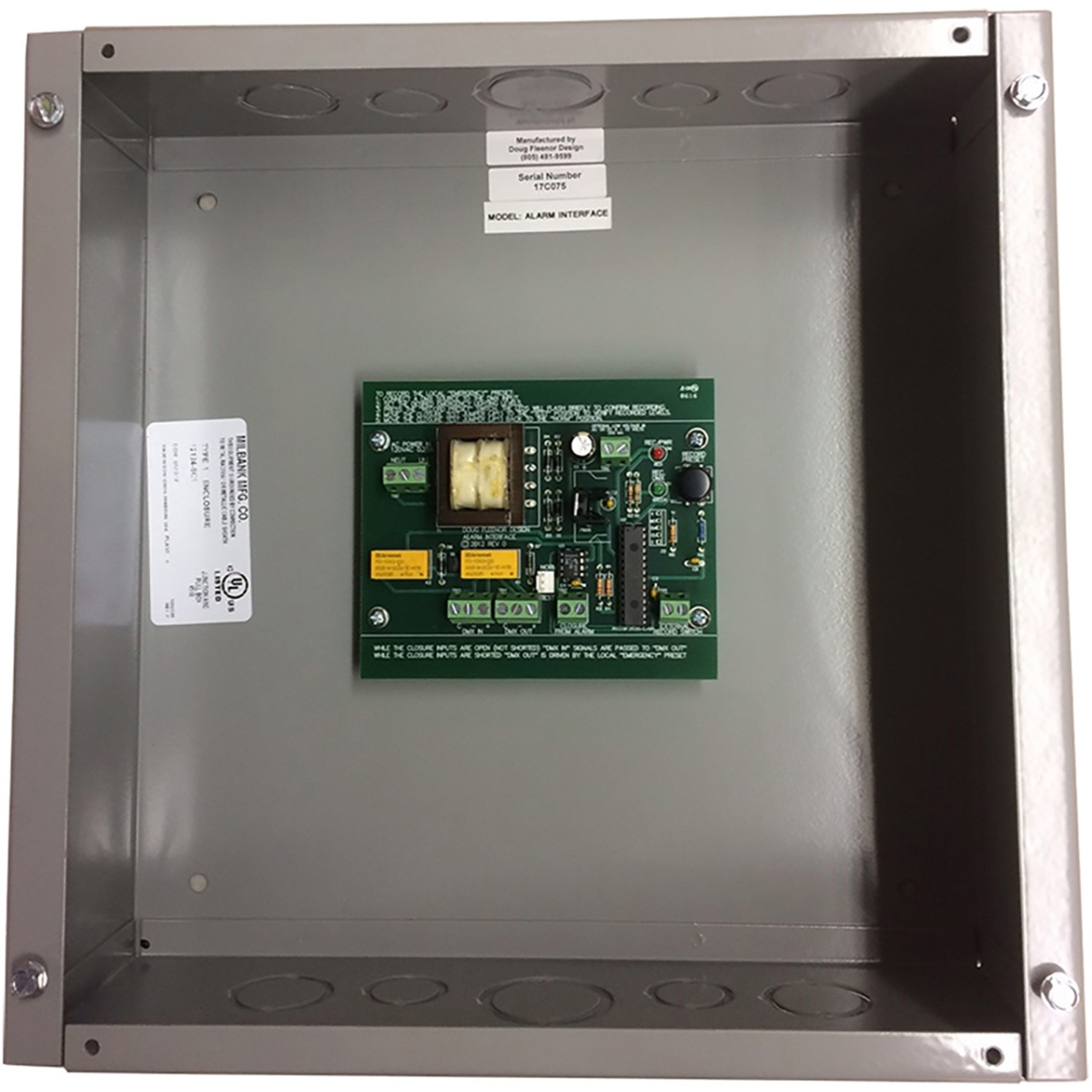 DFD-ALARMINTERFA DMX512 Pre-Recorded Emergency System Trigger