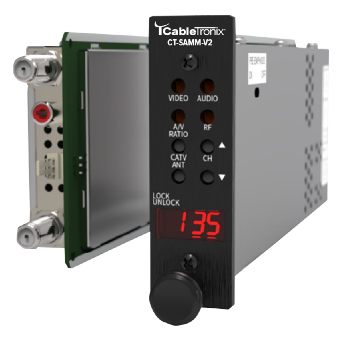 CT-SAMM-2 Fully Agile Audio & Video Micro Modulator with RF Carrier - 54 to 864 MHz