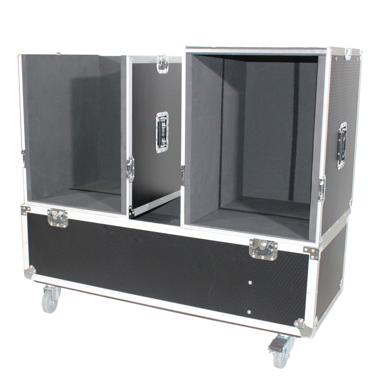 PXG-XSQSCKC12X2W ATA Flight Case for Two QSC KC12 Compact Arrays - Fits Two Speakers & Two Subwoofers