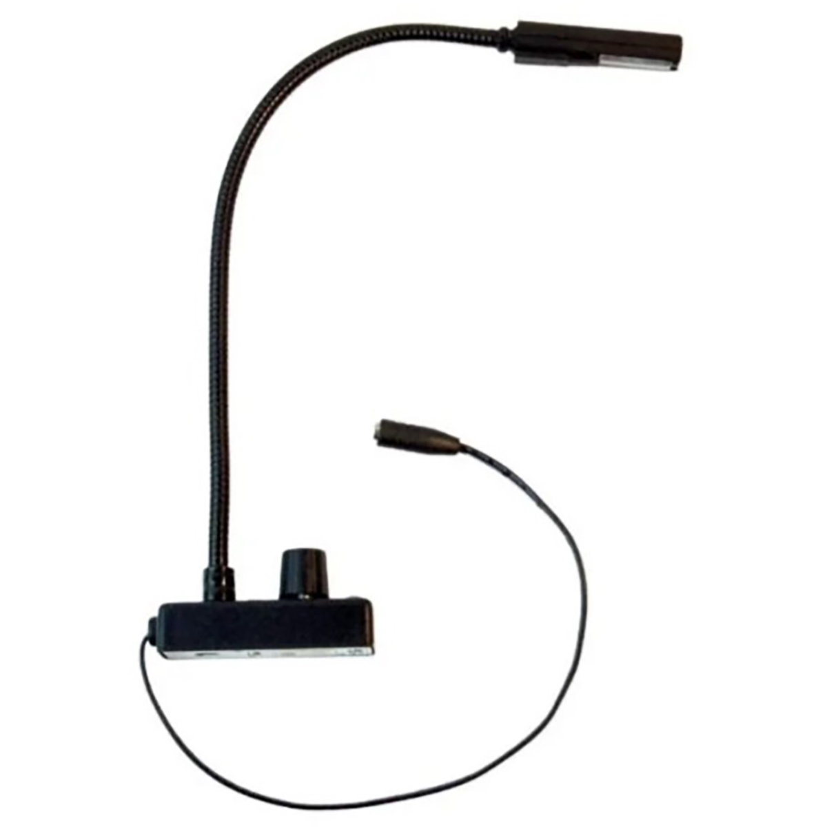 LIT-CC-EB12-LED 12 in. Constant Current End Mount Gooseneck DJ Light - Bottom Mount Cord - US Power Supply