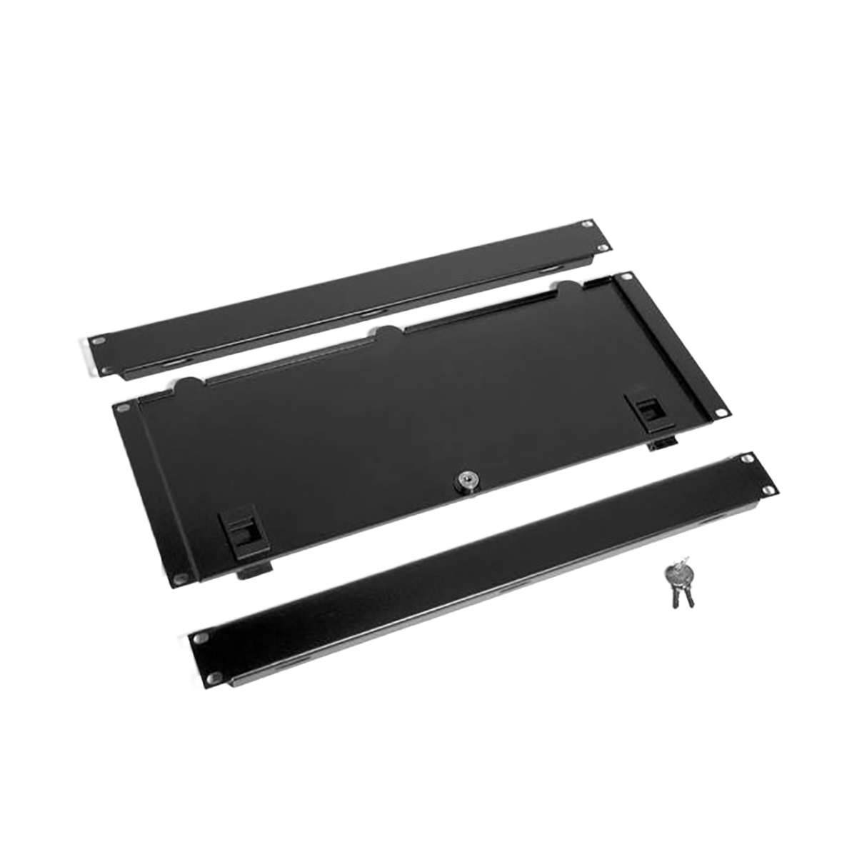 PENN-R1298-10UK 10 RU Removable Rack Door with Slam Latches & Key Lock