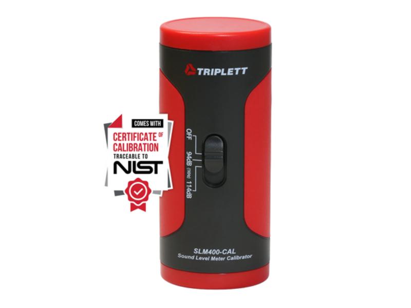 TRIPL-SLM400CALN Sound Level Calibrator with 94dB & 114dB Output with Certificate of Traceability to NIST