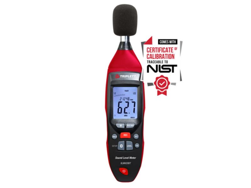 TRIPL-SLM420BT-N Sound Level Meter with Bluetooth - Certificate of Traceability to NIST